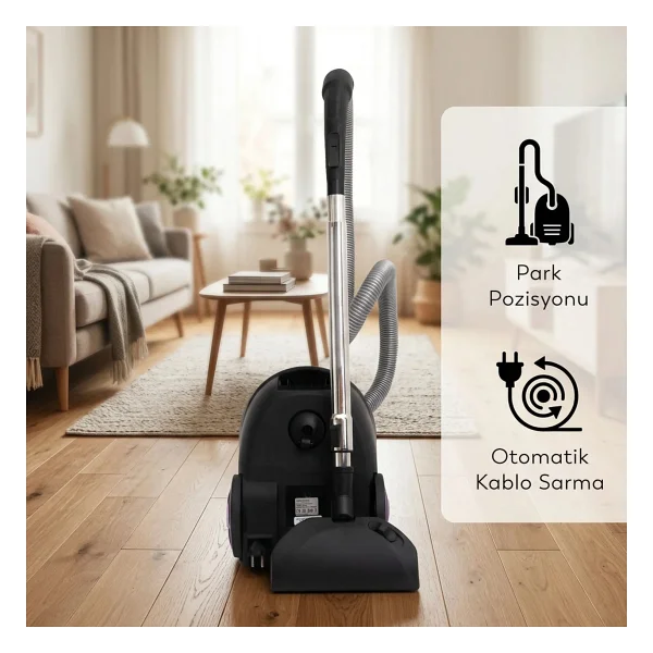 Conti Cvc-309 Stormy Mor Toz Torbasız Süpürge - Görsel 5