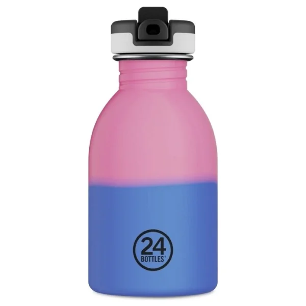 24 Bottles Kids Bottle Reactive Pembe/Mavi Paslanmaz Çelik Çocuk Su Matarası 250 Ml - Pembe - Mavi - Görsel 2