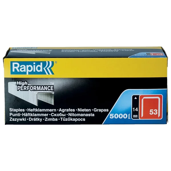 Rapid Zımba Teli Tip 53, 14 Mm Zımba, 5.000 Adet Büyük Paket, Ahşap Ve Kumaşlar İçin İnce Tel Kıskaçlar - Görsel 7