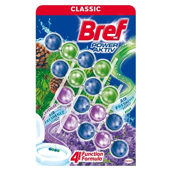 Bref Power Active Çam Ve Lavanta Kokulu 4'lü Klozet Bloğu 4x50g - Görsel 6