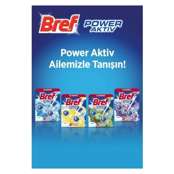 Bref Power Active Çam Ve Lavanta Kokulu 4'lü Klozet Bloğu 4x50g - Görsel 5