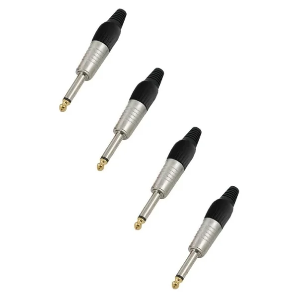 Hepa Merz Sfc-M63-4x 6.35mm Mono Jack Gitar Jack Erkek Jak (4 Adet) - Görsel 2
