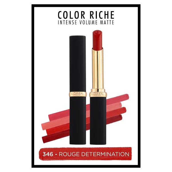 L'oreal Paris Color Riche Intense Volume Matte 346 Rouge Determination Stick Ruj - Görsel 2