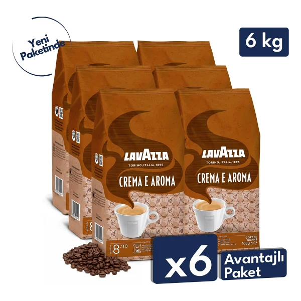Lavazza Crema E Aroma Orta Kavrulmuş Çekirdek Kahve 1 Kg 6'lı - Görsel 10
