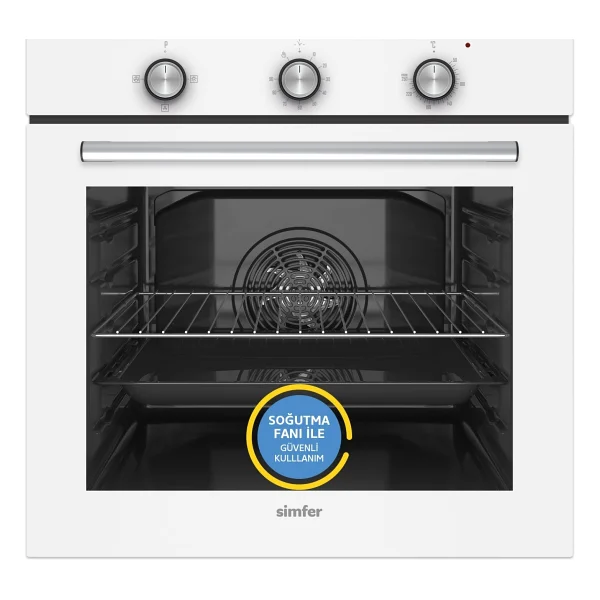 Simfer Diamond Sb8202 Beyaz Ankastre Fırın - Görsel 9