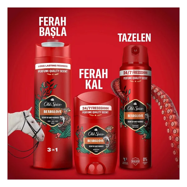 Old Spice Bearglove 50 Ml Erkek Stick Deodorant - Görsel 10