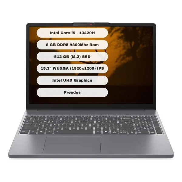 Lenovo Ideapad Slim 3 Intel Core I5 13420h 8gb 512gb SSD Freedos 15.3" Wuxga - 512 GB - 8 GB - Görsel 7
