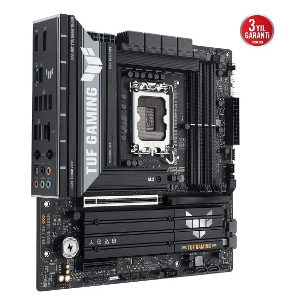 Asus Tuf Gaming B860m-Plus Wi-Fi Intel Lga1851 DDR5 Micro Atx Anakart - Görsel 2