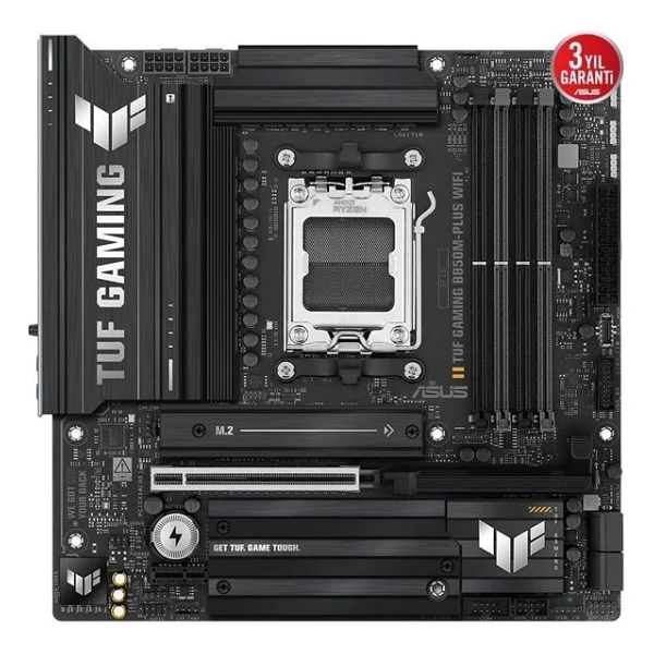 Asus TUF Gaming B850M-PLUS AMD AM5 DDR5 Micro ATX Anakart - Görsel 2