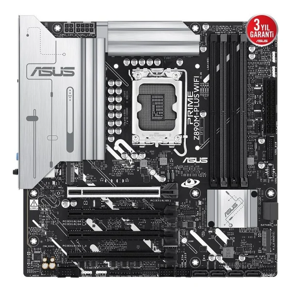 Asus Prime Z890m-Plus Wi-Fi Intel Lga1851 DDR5 Micro Atx Anakart - Görsel 2