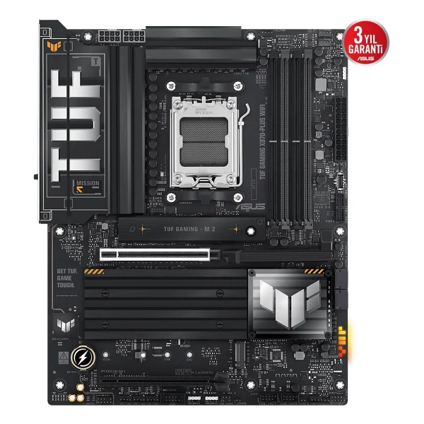 Asus Tuf Gaming X870-Plus Wi-Fi AMD Am5 DDR5 Atx Anakart - Görsel 2