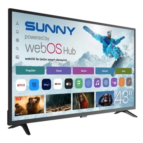 Sunny Sn43dal540 Full HD 43" 109 Ekran Uydu Alıcılı Webos Smart LED TV - Görsel 2