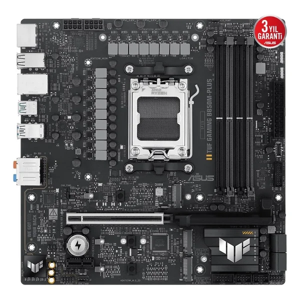Asus Tuf Gaming B850m-Plus Wi-Fi AMD Am5 DDR5 Micro Atx Anakart - Görsel 2
