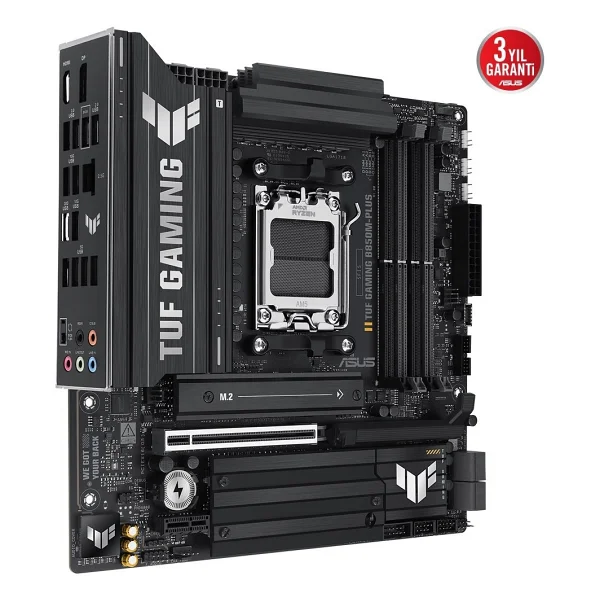 Asus Tuf Gaming B850m-Plus Wi-Fi AMD Am5 DDR5 Micro Atx Anakart - Görsel 3