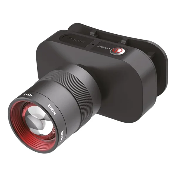 Bix Bxt1fl Şarj Edilebilir 10w Kafa Feneri - 750 Lümen, 2500 mAh, 4 Işık Modlu Zooming Özellikli LED Kafa Lambası Headlight - Görsel 4