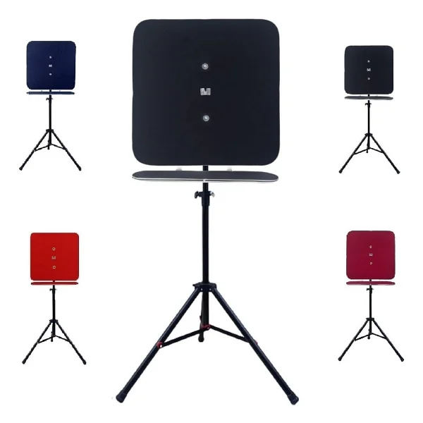 Raf Düzenekli Tripod Ayaklı Kare Dart Arkalık. Siyah - Görsel 2