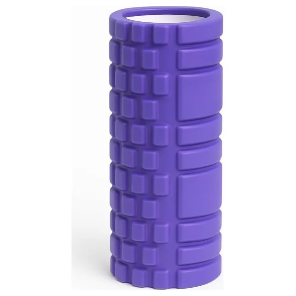 Sunyoga Foam Roller Masaj Rulosu - Yoga, Pilates, Fitness Ve Fizyoterapi İçin Eva Köpük Masaj Aleti (33x14 Cm) Mor - Görsel 2