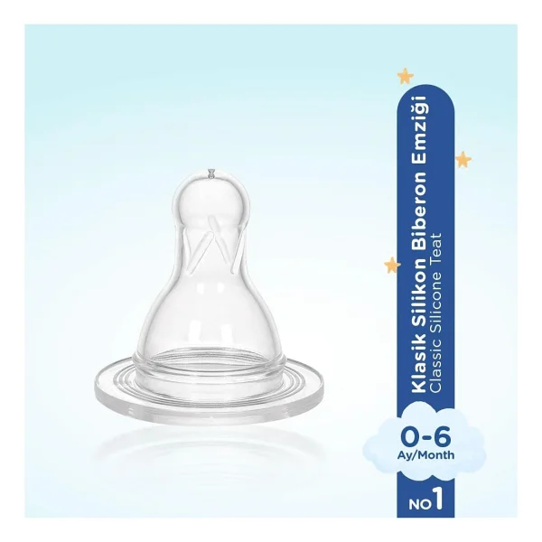 Wee Baby Silikon Biberon Emziği Az Akış No:3 - Görsel 2