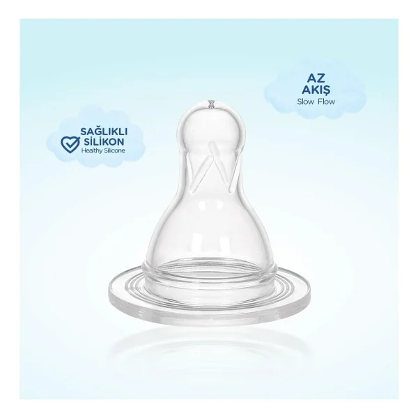 Wee Baby Silikon Biberon Emziği Az Akış No:3 - Görsel 3
