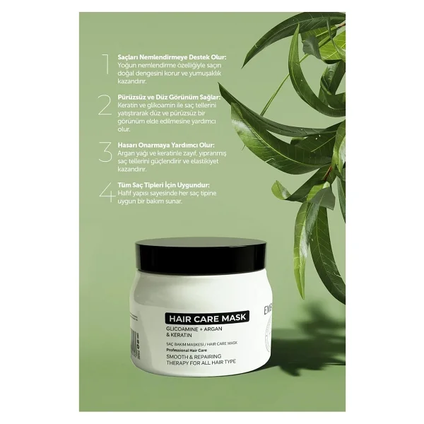 Embeauty Besleyici Onarıcı Keratin Etkili Yoğun Saç Bakım Maskesi 500 Ml - Görsel 2