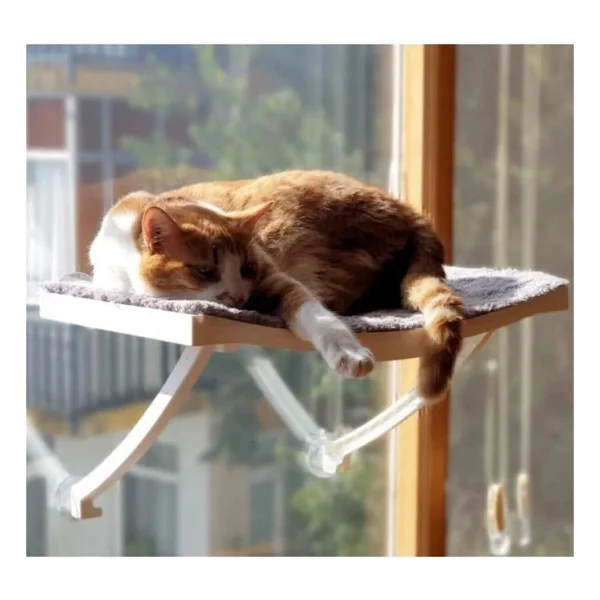 Atapet Cama Asılan Vantuzlu Plastik Kedi Yatağı (Beyaz) - Görsel 3