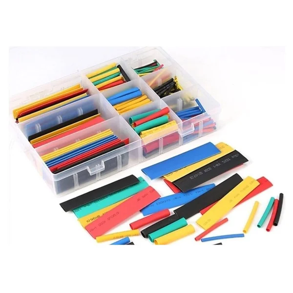 328 Parça Kutulu Heat Shrink Makaron Daralan Kablo Tamir Seti - Globe Elektrik Bant Hediyeli - Görsel 4