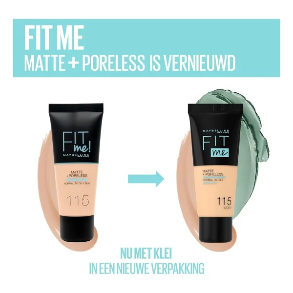 Maybelline Fit Me Matte + Poreless 120 Classic Ivory 30 Ml Likit Fondöten - Görsel 3