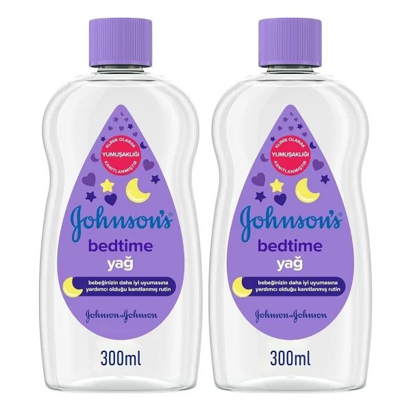 Johnson's Baby Bedtime Sakinleştirici Naturalcalm Aromalı Bebek Yağı (1 X 300 Ml) (2 Paketi) - Görsel 2