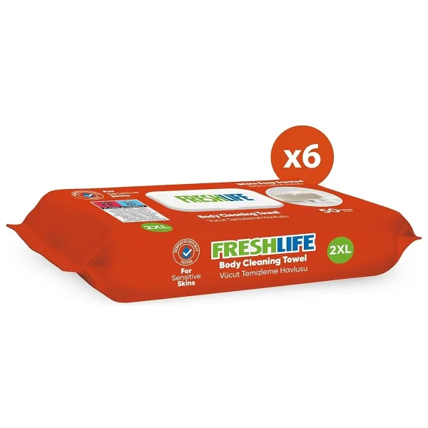 Freshlife Vücut Temizleme Havlusu 6x50 (300 Yaprak) - Görsel 9