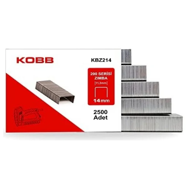 Kobb Kbz214 200 Serisi 14 Mm 2500 Adet Ağır Hizmet Tipi Zımba Teli - Görsel 3