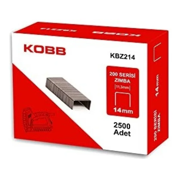 Kobb Kbz214 200 Serisi 14 Mm 2500 Adet Ağır Hizmet Tipi Zımba Teli - Görsel 4