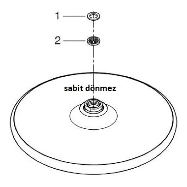 Grohe 26666000 Tempesta 250 Tek Akışlı Tepe Duşu - Görsel 4