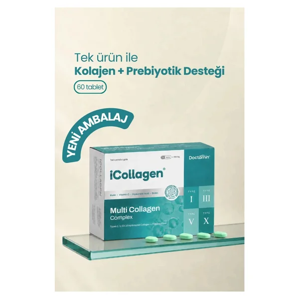 İcollagen Prebiyotik Lif Ve Kolajen 60 Tablet - Görsel 4