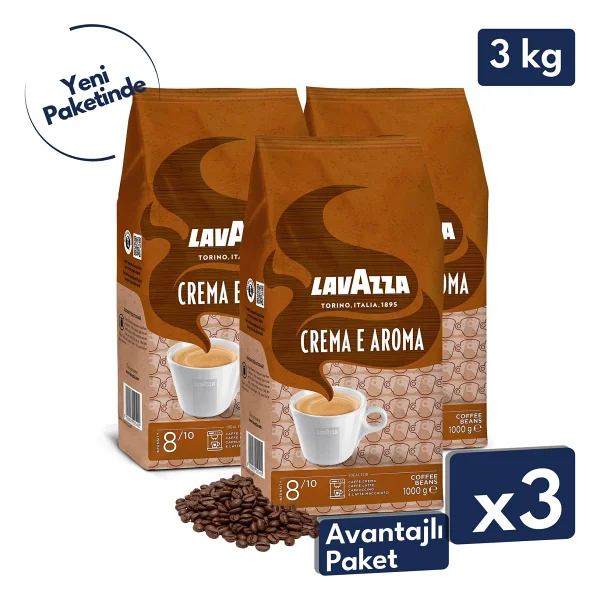 Lavazza Crema E Aroma Orta Kavrulmuş Çekirdek Kahve 1 Kg 3'lü - Görsel 10