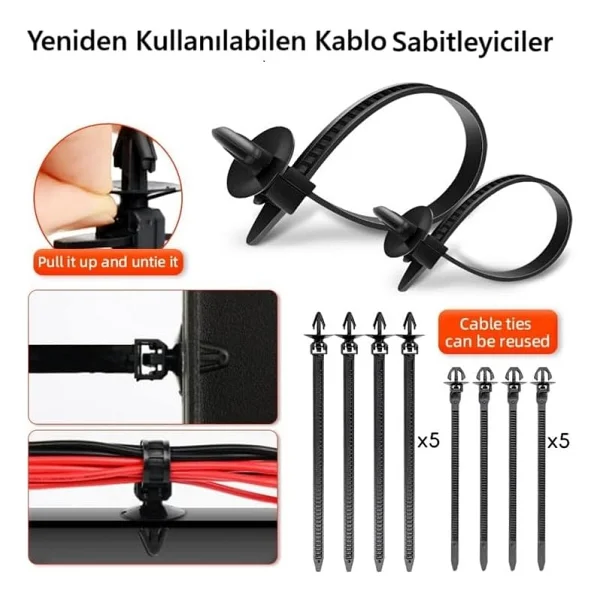 680 Parça Sökme Perçinleme Onarım Bağlantı Modifiye Aksesuarları Seti Kutulu - Görsel 4