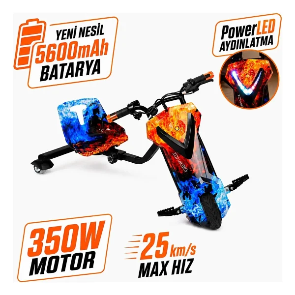 Hoverway Pws807 Drift Scooter - Görsel 10