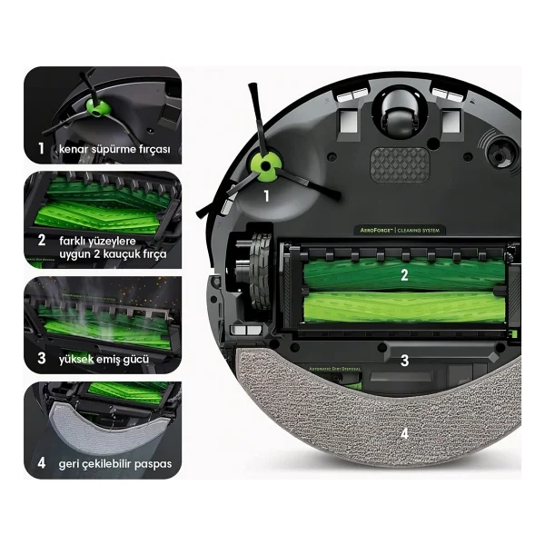 İrobot Roomba Combo J7 Plus Çöp İstasyonlu Akıllı Robot Süpürge - Görsel 4