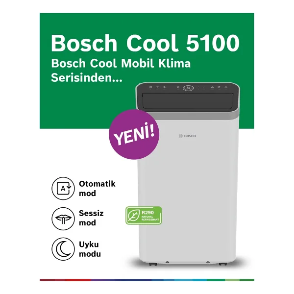 Bosch Cool 5100 12000 Btu Mobil Klima - Görsel 5
