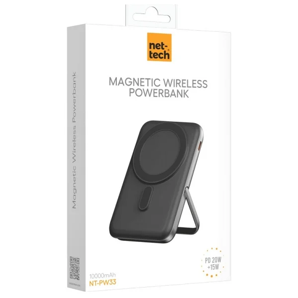 Nettech Nt-Pw33 Gri 10000 mAh Hızlı Şarj Magsafe Powerbank - Görsel 4