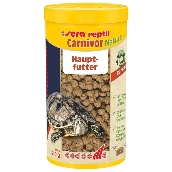 Sera Reptil Etçil Sürüngen Yemi Carnivor 1000 Ml (310gr) - Görsel 6