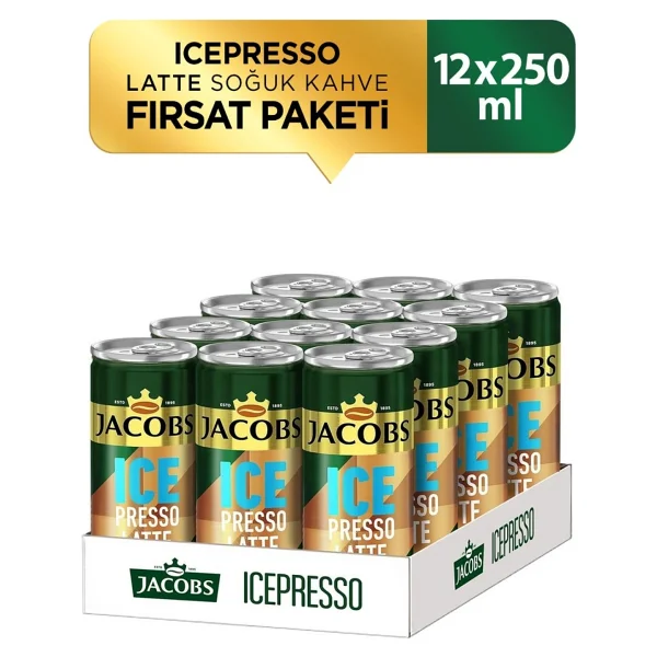 Jacobs Icepresso Latte Soğuk Kahve 12x250 Ml - Görsel 2