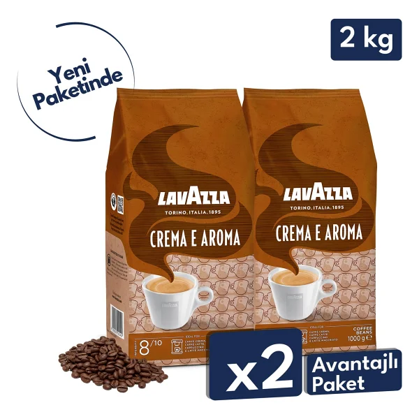 Lavazza Crema E Aroma Orta Kavrulmuş Çekirdek Kahve 1 Kg 2'li - Görsel 8
