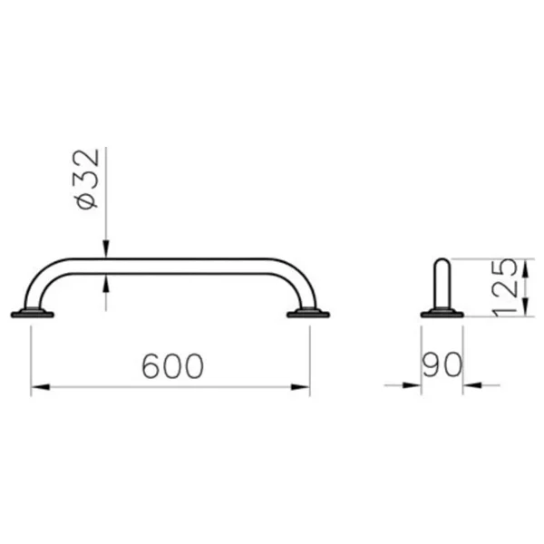 Vitra A44449 Arkitekta 60 Cm Tutunma Barı - Görsel 3