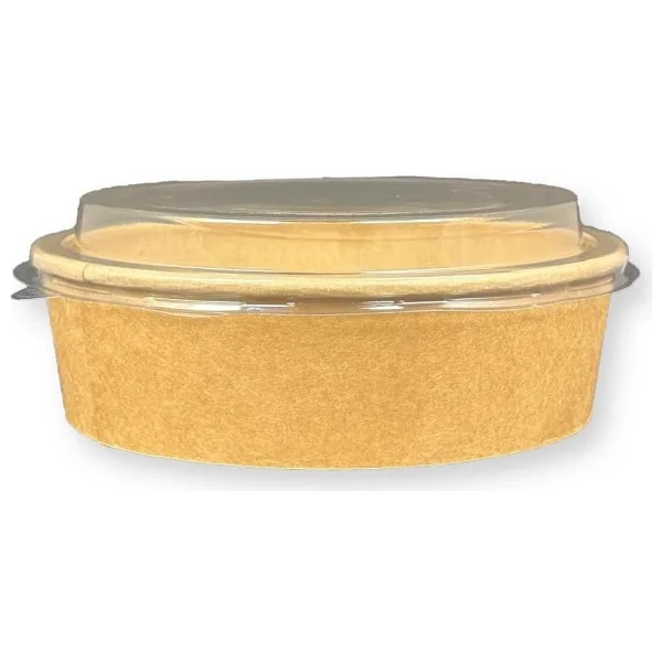 Kraft Karton Salata Kasesi Kapaklı 1100cc 50 Adet - Görsel 2