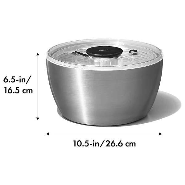 Oxo - Good Grips Steel Çelik Salata Kurutacağı - Görsel 2