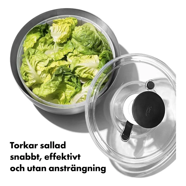 Oxo - Good Grips Steel Çelik Salata Kurutacağı - Görsel 3