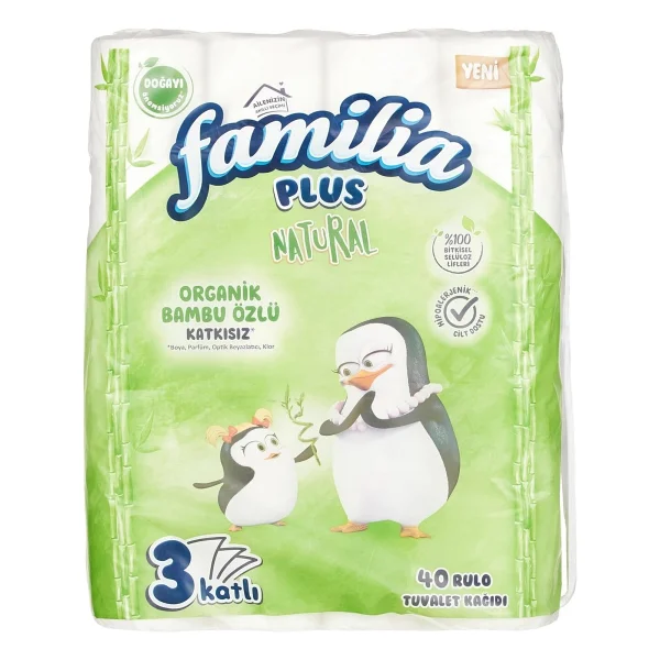 Familia Plus Natural 40'li Paket Tuvalet Kağıdı - Çok Renkli - Görsel 5