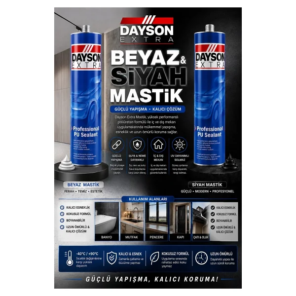 Dayson Beyaz Mastik - Görsel 4