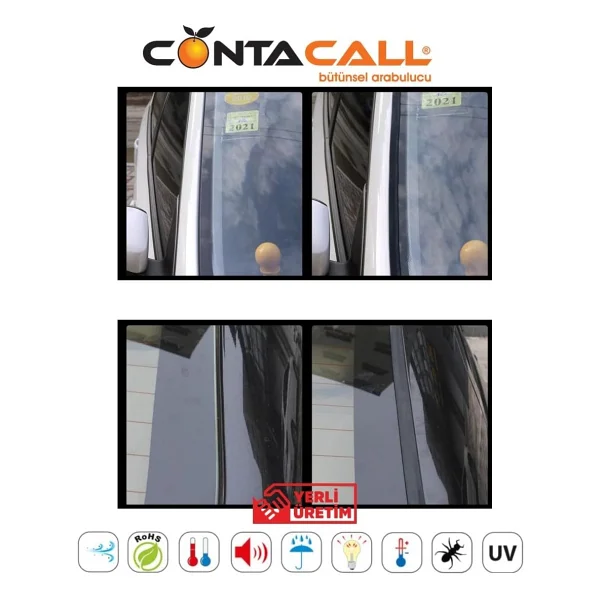 Contacall Üniversal Oto Kenar Fitilleri Ön Arka Cam Ve Sunroof Fitili 5 Metre - Görsel 4