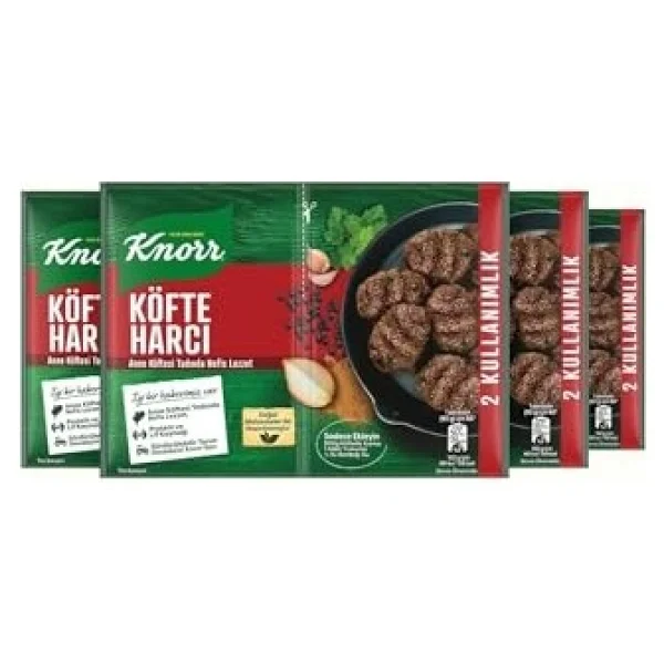 Knorr Köfte Harcı, Geleneksel Köfte Baharatı, 82 Gr, 4 Paket - Görsel 2